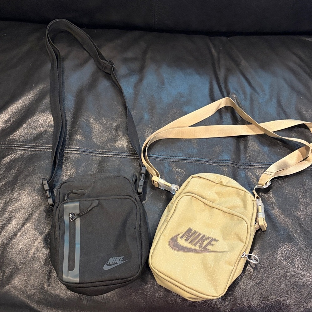 Nike Small Crossbody Bags — Black and Khaki